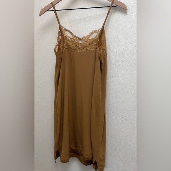 chinese dress ladies Sorone Satin Lace Maxi Slip Dress Quartz / L